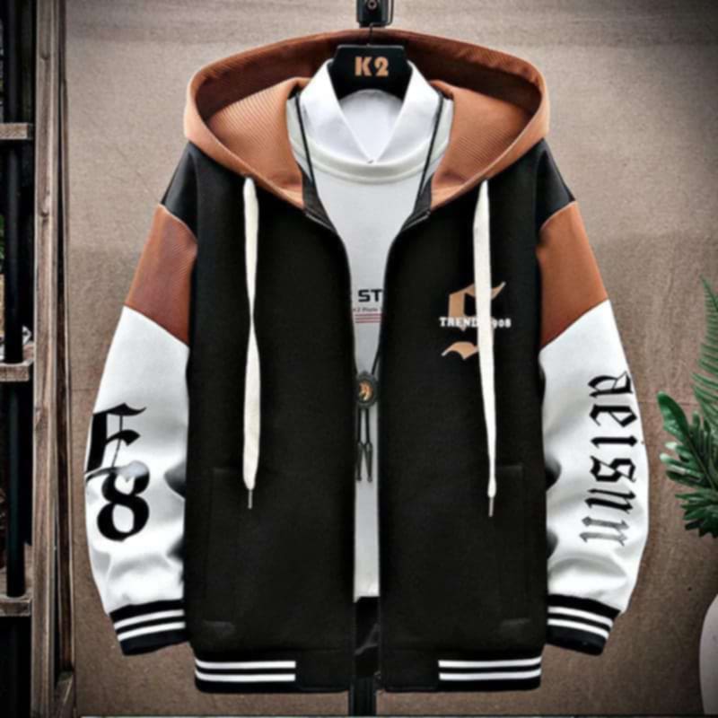 New Stylish Ziper Type Hoddie For Man image